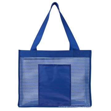 Different Color Transparent Polyester Mesh Beach Bag